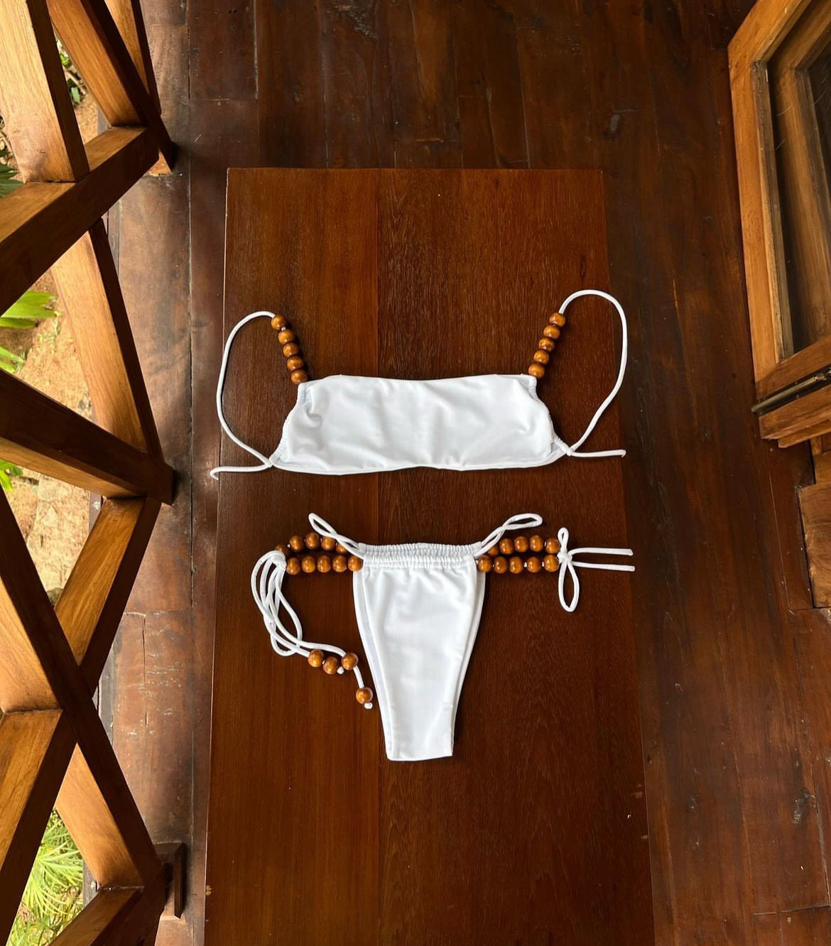 Coconut Beaded Bikini Bottom